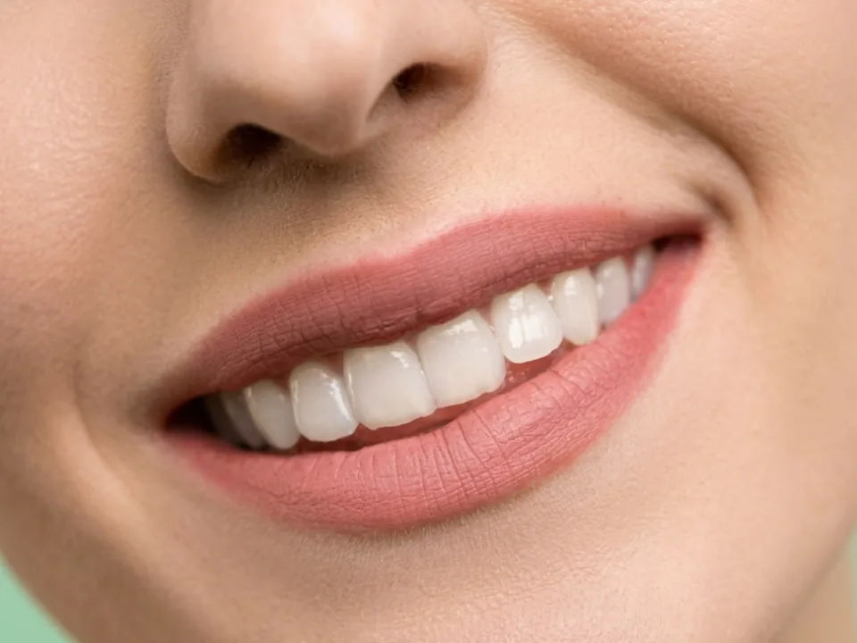 Primer plano de una sonrisa natural y cuidada.